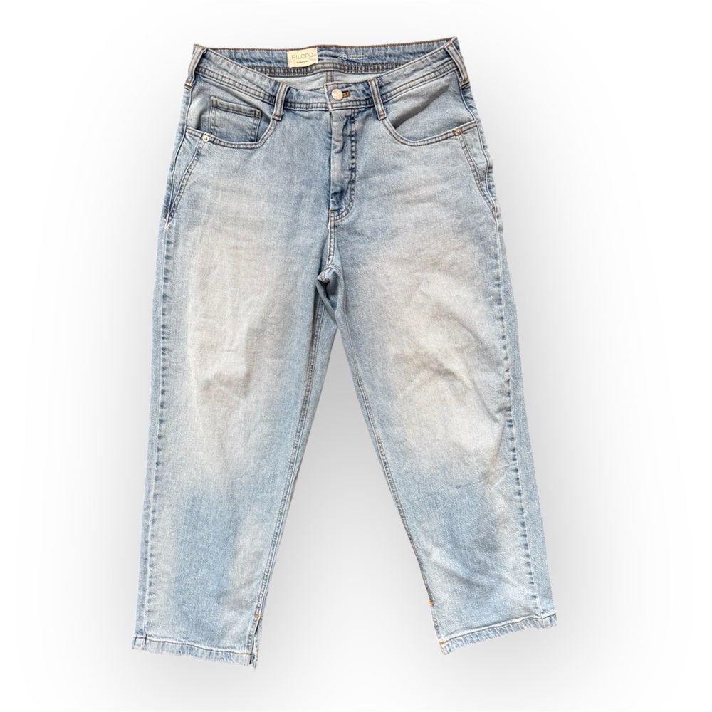 Pilcro letterpress light Blue Denim Jeans 99%  womens size 28